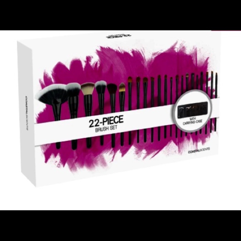 Coastal Scents 22 Piece Makeup Brush Set